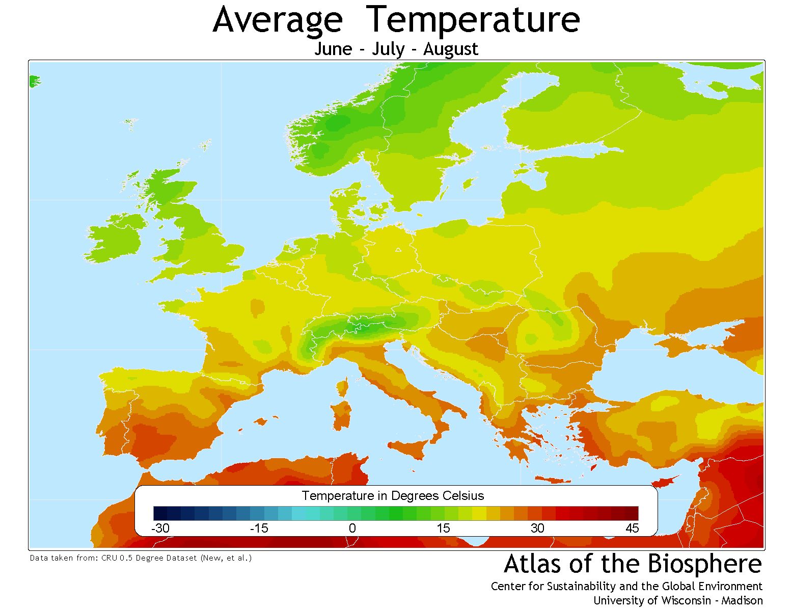 Europe Climate Map